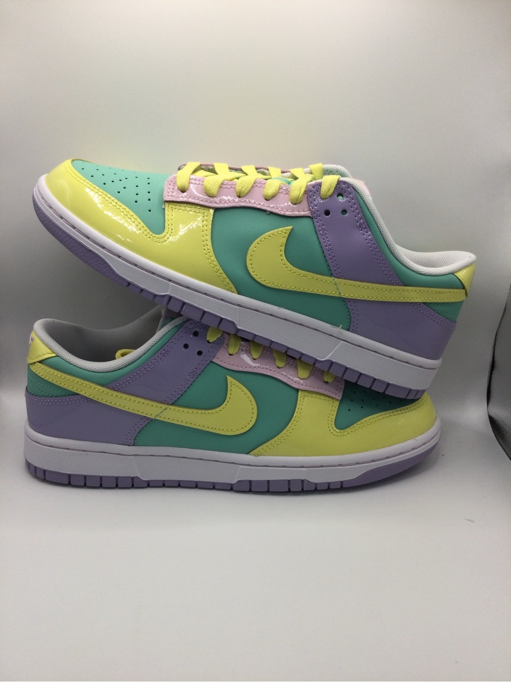 Nike Low Top Sneakers in Mint, Yellow & Pastel Pink